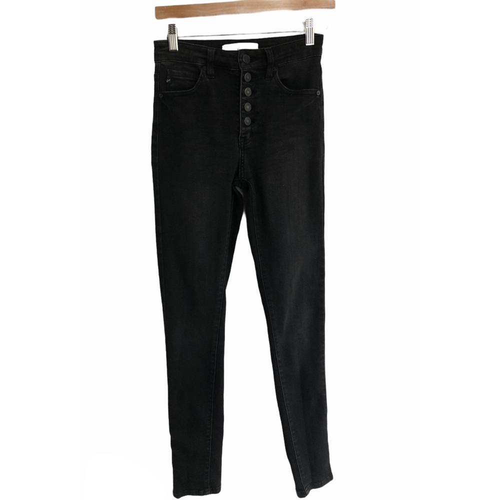 KanCan black high rise skinny jeans 5 button fly